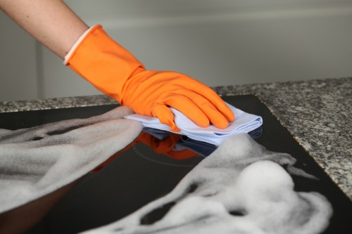 Close-up of a mattress being vacuum cleaned in Norbiton